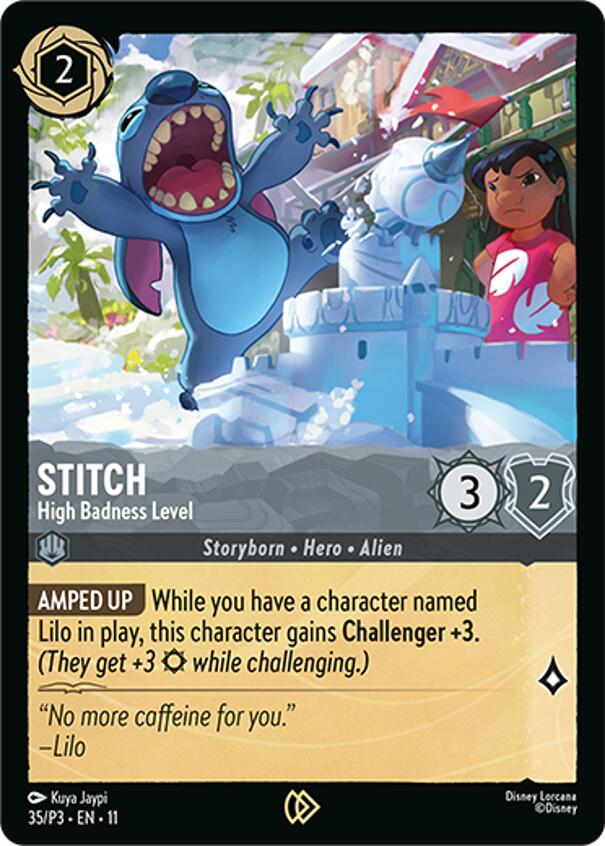 Stitch - High Badness Level (35) [Promo Cards] | Shuffle n Cut Hobbies & Games