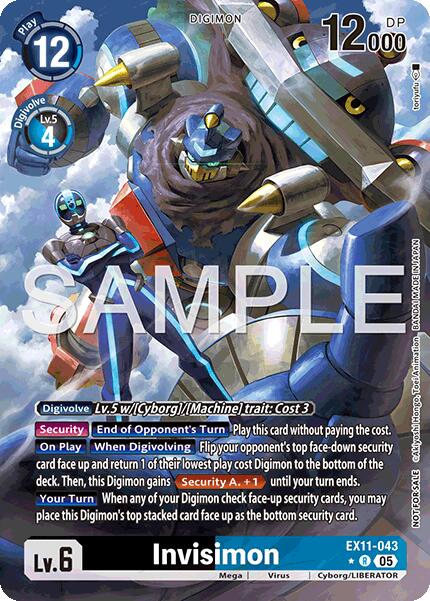 Invisimon [EX11-043] (Box Topper) [Dawn of Liberator] | Shuffle n Cut Hobbies & Games