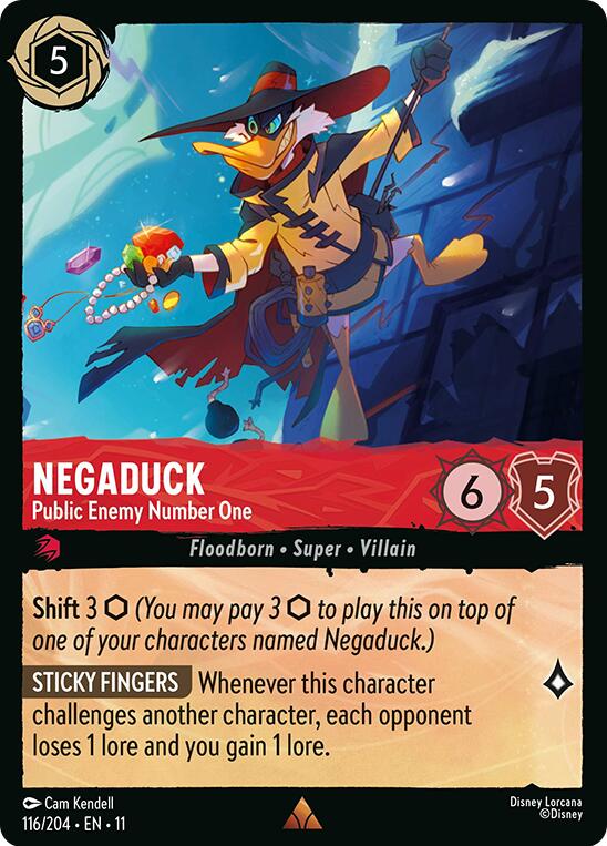 Negaduck - Public Enemy Number One (116/204) [Winterspell] | Shuffle n Cut Hobbies & Games