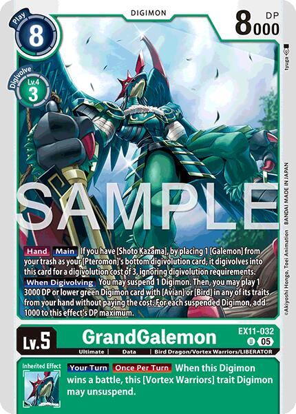 GrandGalemon [EX11-032] [Dawn of Liberator] | Shuffle n Cut Hobbies & Games
