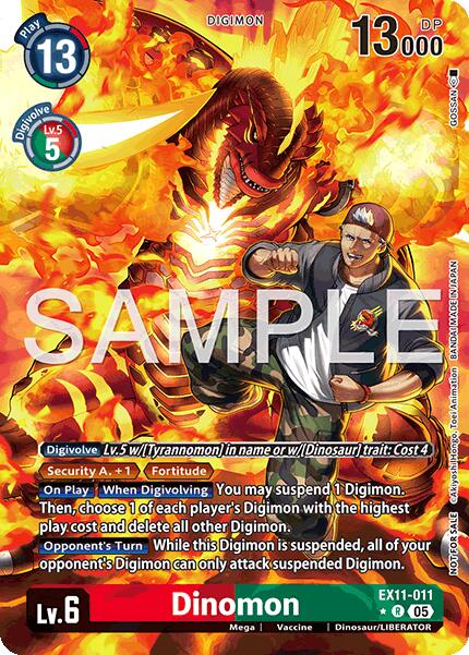 Dinomon [EX11-011] (Box Topper) [Dawn of Liberator] | Shuffle n Cut Hobbies & Games