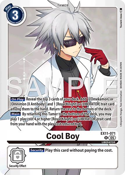 Cool Boy [EX11-071] [Dawn of Liberator] | Shuffle n Cut Hobbies & Games