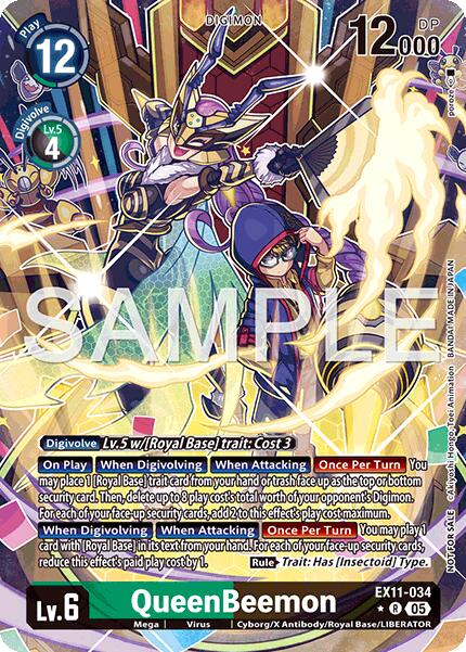 QueenBeemon [EX11-034] (Box Topper) [Dawn of Liberator] | Shuffle n Cut Hobbies & Games