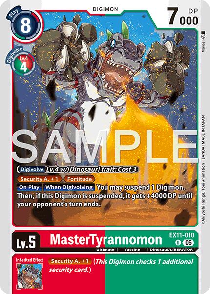 MasterTyrannomon [EX11-010] [Dawn of Liberator] | Shuffle n Cut Hobbies & Games