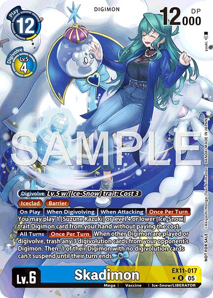 Skadimon [EX11-017] (Alternate Art) (Box Topper) [Dawn of Liberator] | Shuffle n Cut Hobbies & Games