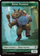 Rhino Warrior // Elemental (0009) Double-Sided Token [Lorwyn Eclipsed Tokens] | Shuffle n Cut Hobbies & Games