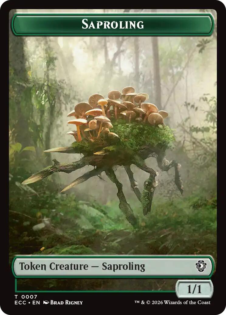 Saproling // Poison Counter Double-Sided Token [Lorwyn Eclipsed Tokens] | Shuffle n Cut Hobbies & Games