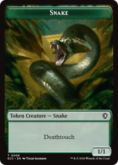 Snake // Scarecrow Double-Sided Token [Lorwyn Eclipsed Tokens] | Shuffle n Cut Hobbies & Games