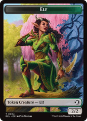 Elf // Treasure Double-Sided Token [Lorwyn Eclipsed Tokens] | Shuffle n Cut Hobbies & Games