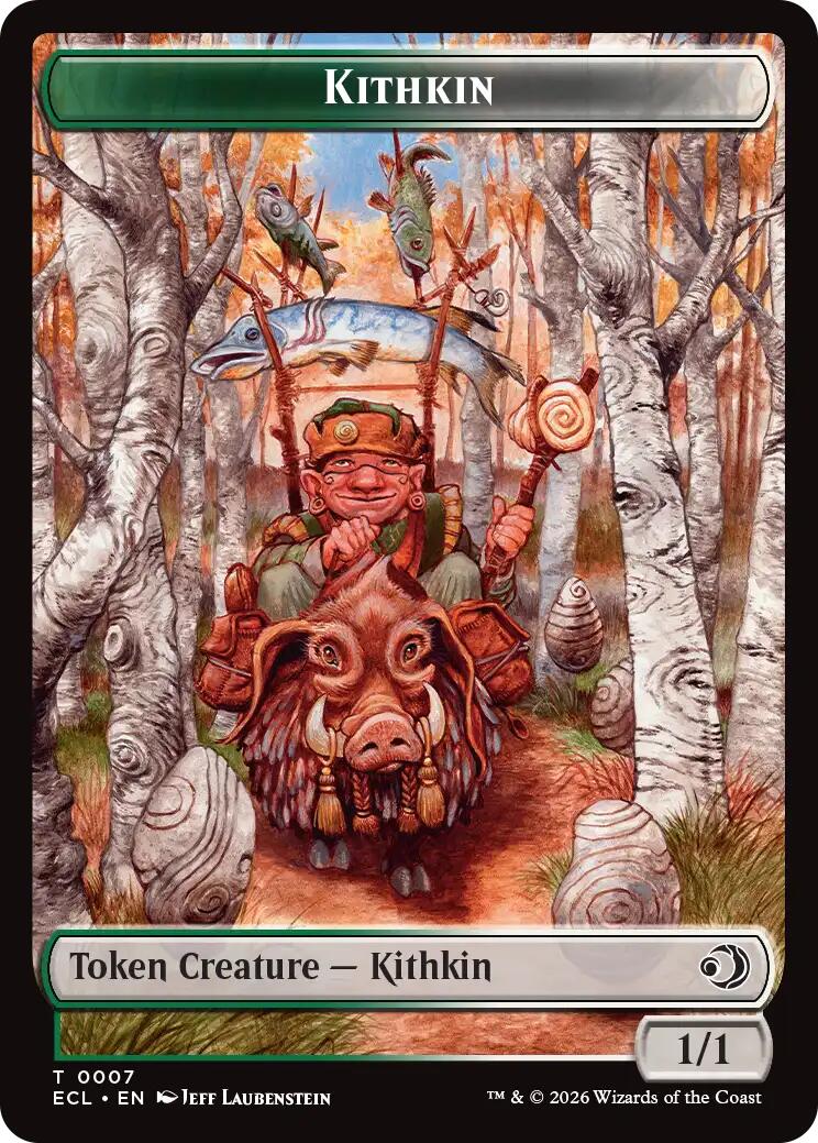 Kithkin // Treasure Double-Sided Token [Lorwyn Eclipsed Tokens] | Shuffle n Cut Hobbies & Games