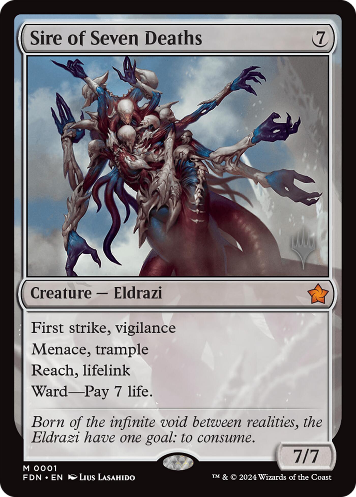 Sire of Seven Deaths [Lorwyn Eclipsed Promos] | Shuffle n Cut Hobbies & Games