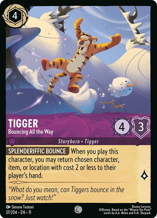 Tigger - Bouncing All the Way (37/204) [Winterspell] | Shuffle n Cut Hobbies & Games