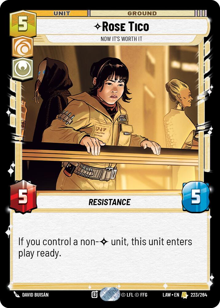 Rose Tico - Now It's Worth It (223/264) (223/264) [A Lawless Time] | Shuffle n Cut Hobbies & Games