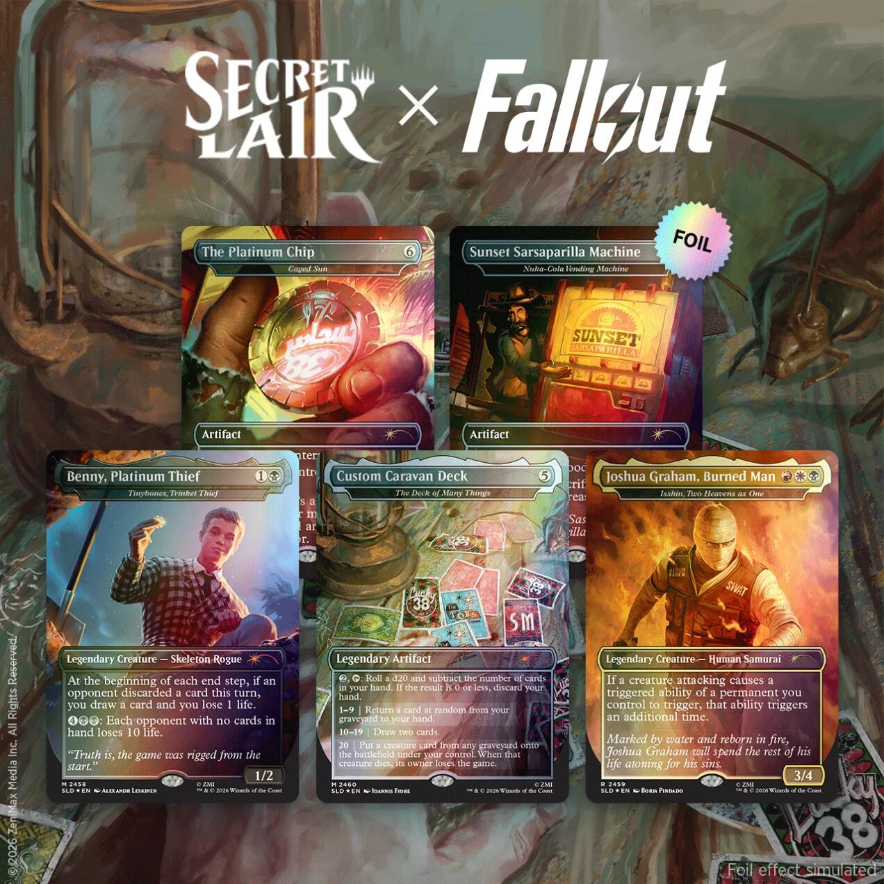 Secret Lair: Drop Series - Secret Lair x Fallout (Welcome to New Vegas - Traditional Foil Edition) | Shuffle n Cut Hobbies & Games