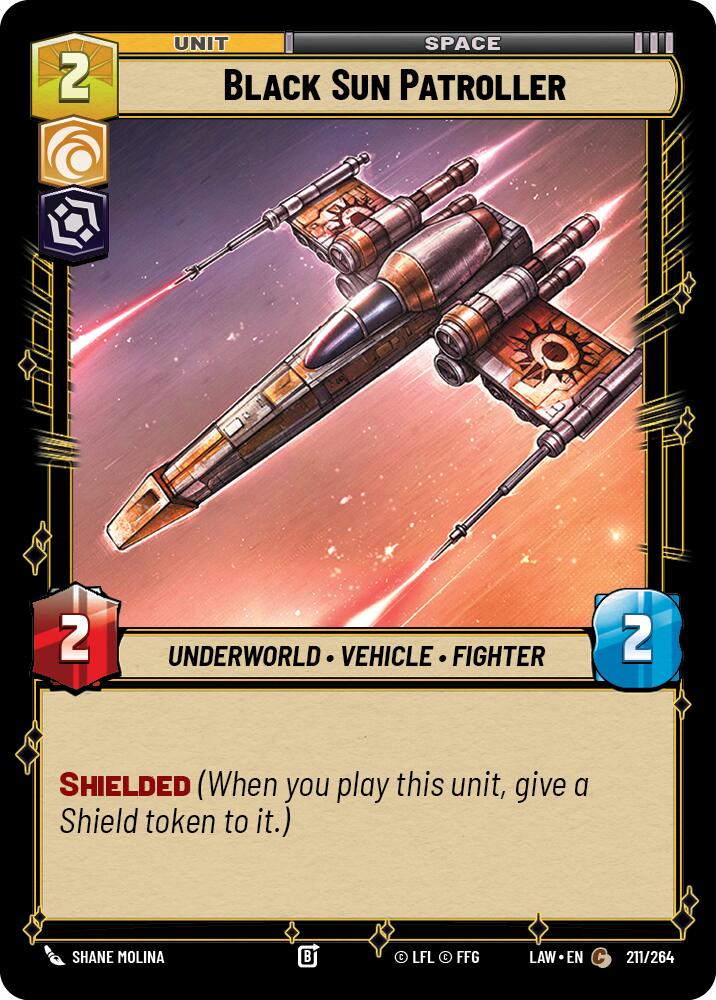 Black Sun Patroller (211/264) (211/264) [A Lawless Time] | Shuffle n Cut Hobbies & Games