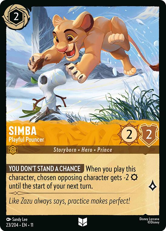 Simba - Playful Pouncer (23/204) [Winterspell] | Shuffle n Cut Hobbies & Games