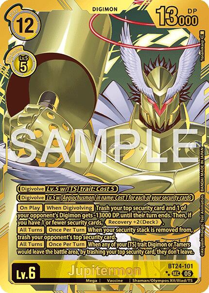 Jupitermon [BT24-101] (Rare Pull) [Time Stranger] | Shuffle n Cut Hobbies & Games