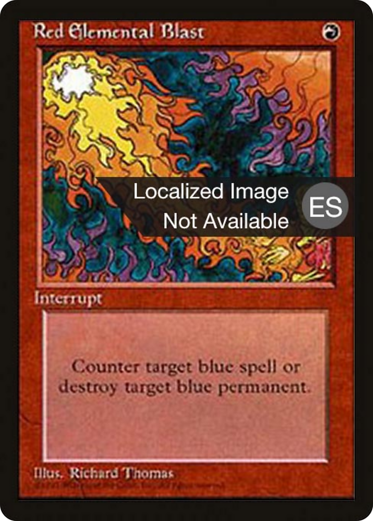 Red Elemental Blast [Fourth Edition Foreign Black Border] | Shuffle n Cut Hobbies & Games