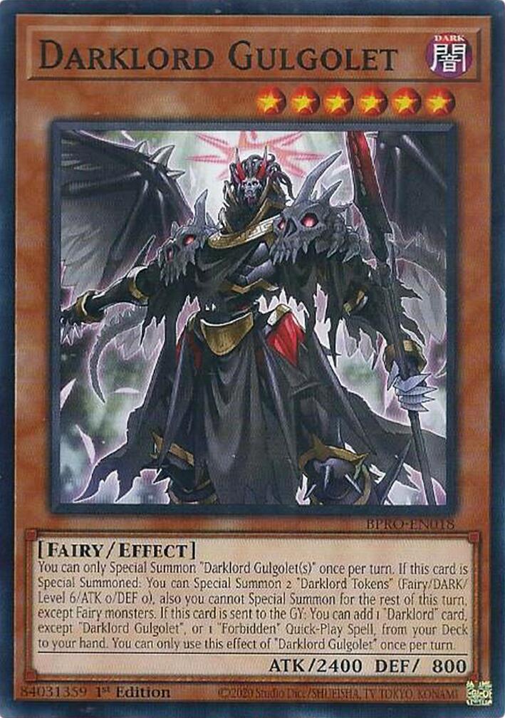 Darklord Gulgolet [BPRO-EN018] Common | Shuffle n Cut Hobbies & Games