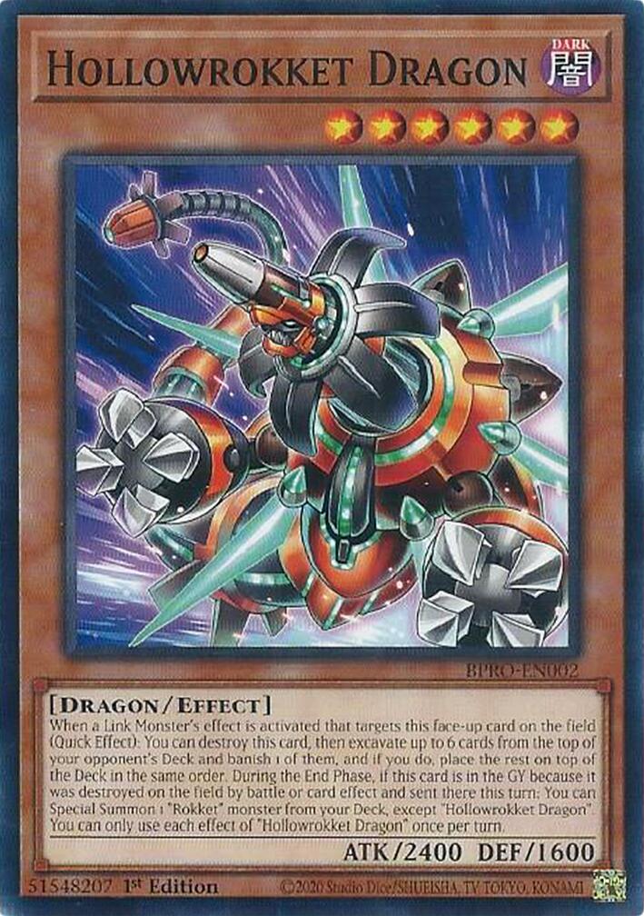 Hollowrokket Dragon [BPRO-EN002] Common | Shuffle n Cut Hobbies & Games