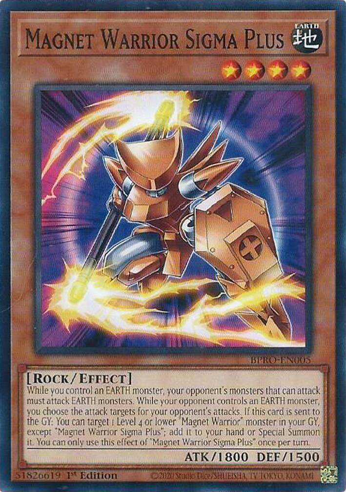 Magnet Warrior Sigma Plus [BPRO-EN005] Common | Shuffle n Cut Hobbies & Games