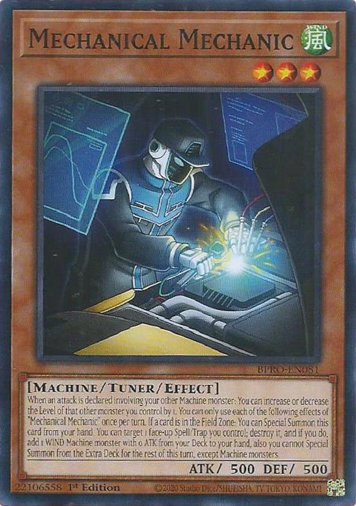 Mechanical Mechanic [BPRO-EN081] Common | Shuffle n Cut Hobbies & Games