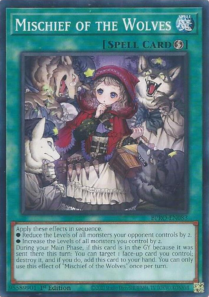 Mischief of the Wolves [BPRO-EN083] Common | Shuffle n Cut Hobbies & Games