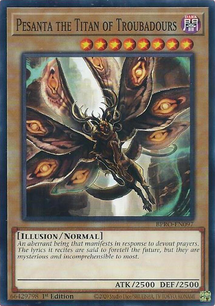 Pesanta the Titan of Troubadours [BPRO-EN097] Common | Shuffle n Cut Hobbies & Games