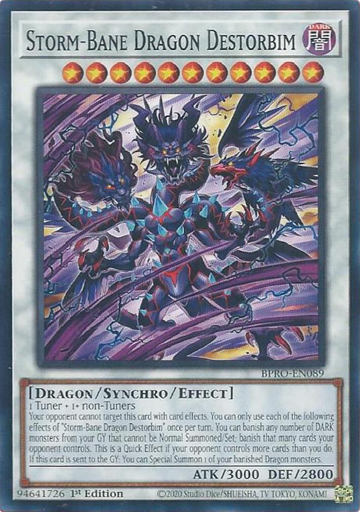 Storm-Bane Dragon Destorbim [BPRO-EN089] Common | Shuffle n Cut Hobbies & Games