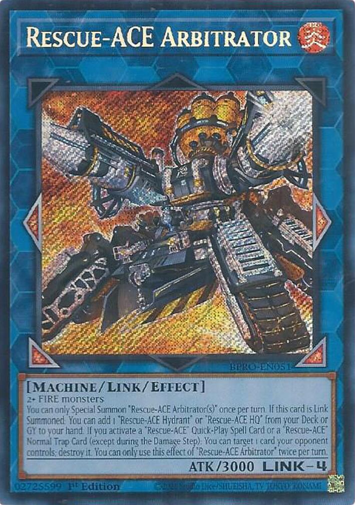 Rescue-ACE Arbitrator [BPRO-EN051] Secret Rare | Shuffle n Cut Hobbies & Games