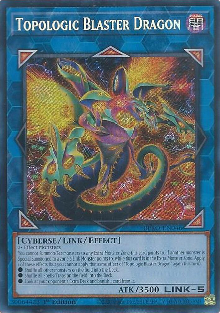 Topologic Blaster Dragon [BPRO-EN046] Secret Rare | Shuffle n Cut Hobbies & Games