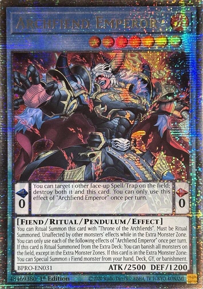 Archfiend Emperor (Starlight Rare) [BPRO-EN031] Starlight Rare | Shuffle n Cut Hobbies & Games