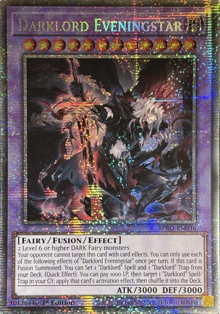Darklord Eveningstar (Starlight Rare) [BPRO-EN036] Starlight Rare | Shuffle n Cut Hobbies & Games