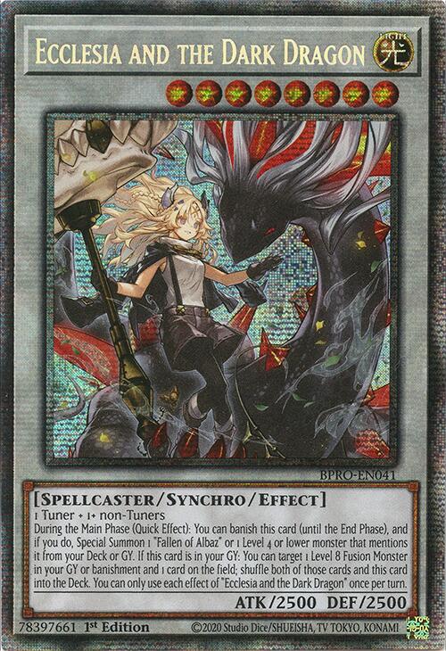 Ecclesia and the Dark Dragon (Starlight Rare) [BPRO-EN041] Starlight Rare | Shuffle n Cut Hobbies & Games