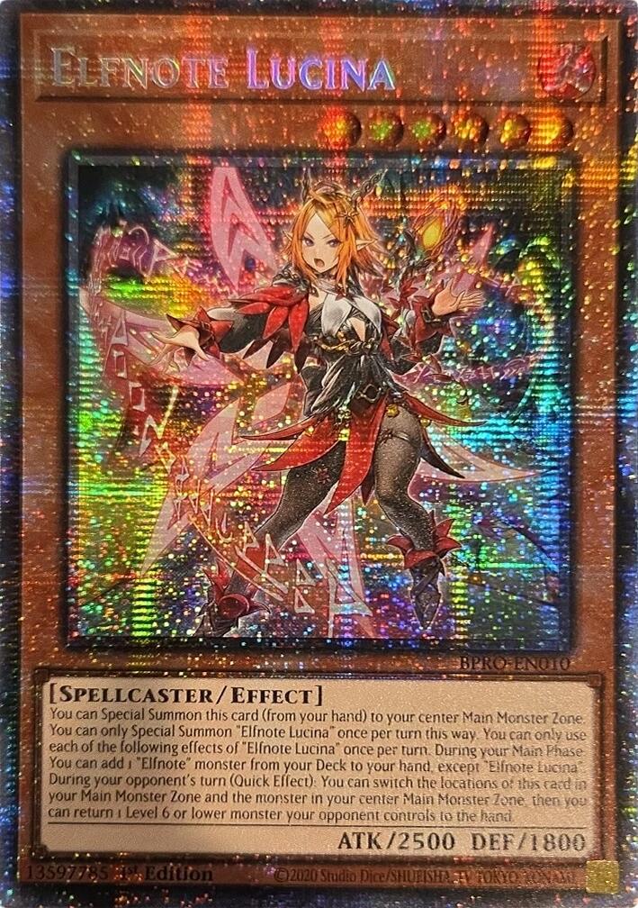 Elfnote Lucina (Starlight Rare) [BPRO-EN010] Starlight Rare | Shuffle n Cut Hobbies & Games