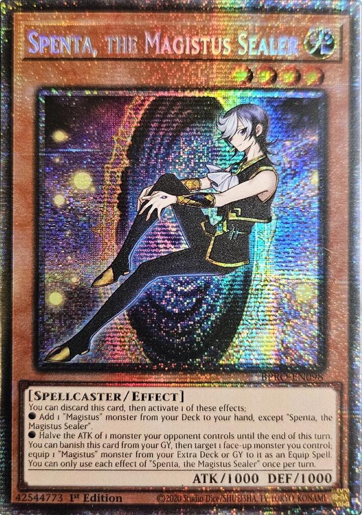 Spenta, the Magistus Sealer (Starlight Rare) [BPRO-EN098] Starlight Rare | Shuffle n Cut Hobbies & Games