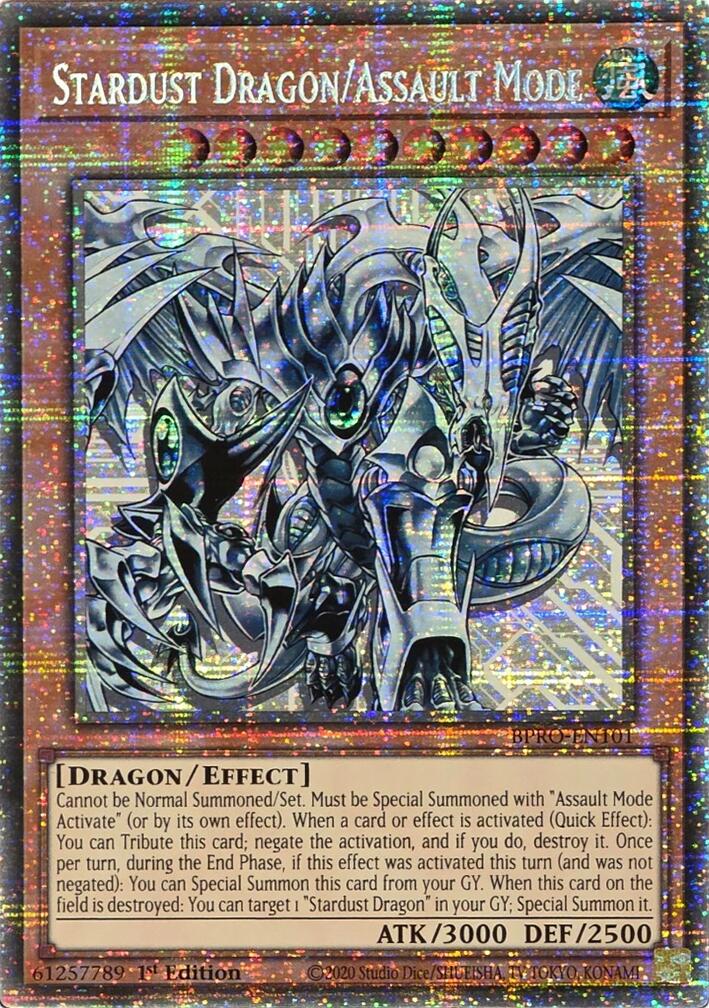 Stardust Dragon/Assault Mode [BPRO-EN101] Starlight Rare | Shuffle n Cut Hobbies & Games