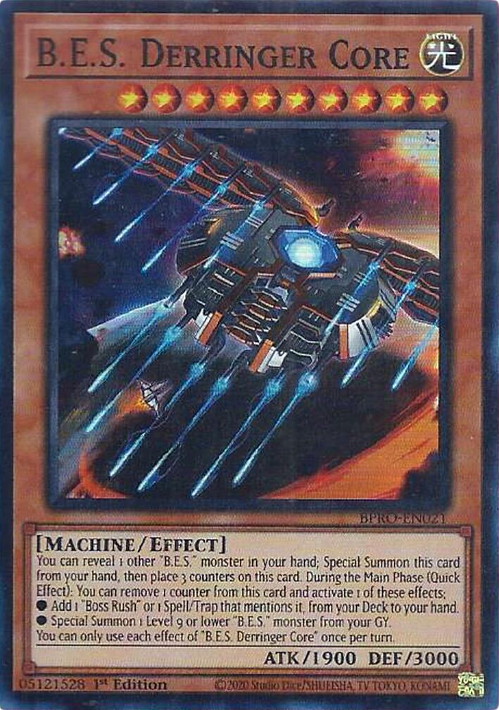 B.E.S. Derringer Core [BPRO-EN021] Super Rare | Shuffle n Cut Hobbies & Games