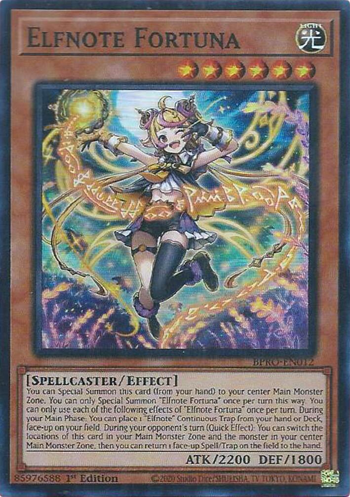 Elfnote Fortuna [BPRO-EN012] Super Rare | Shuffle n Cut Hobbies & Games