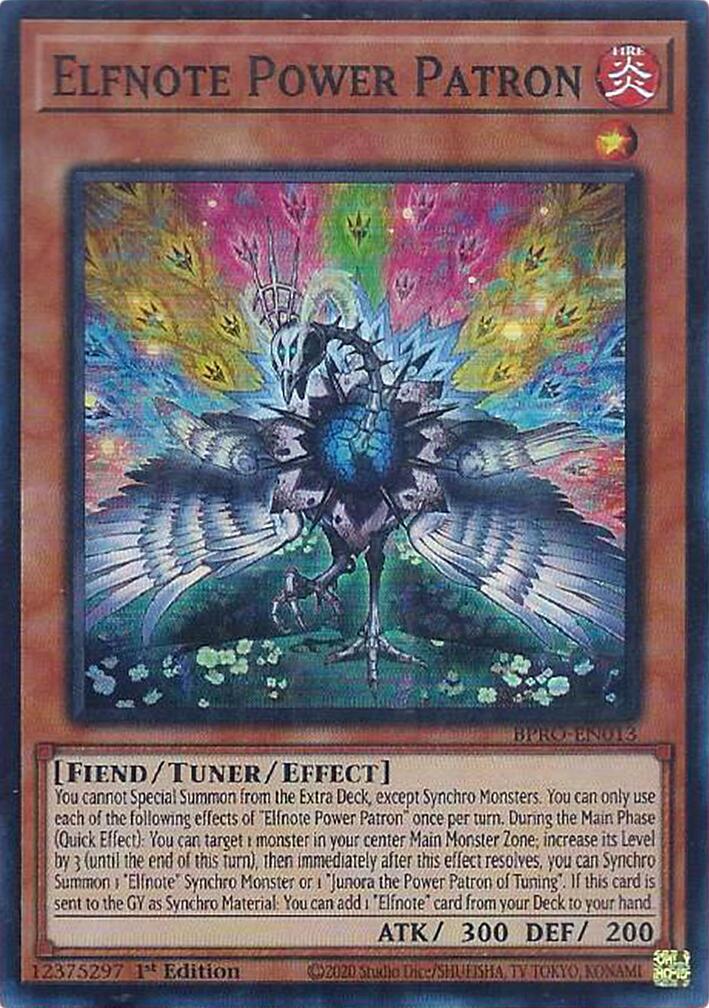 Elfnote Power Patron [BPRO-EN013] Super Rare | Shuffle n Cut Hobbies & Games