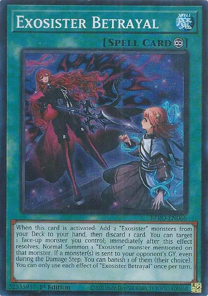 Exosister Betrayal [BPRO-EN066] Super Rare | Shuffle n Cut Hobbies & Games