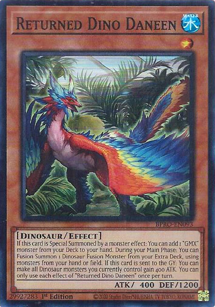 Returned Dino Daneen [BPRO-EN093] Super Rare | Shuffle n Cut Hobbies & Games