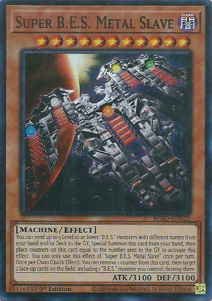 Super B.E.S. Metal Slave [BPRO-EN022] Super Rare | Shuffle n Cut Hobbies & Games