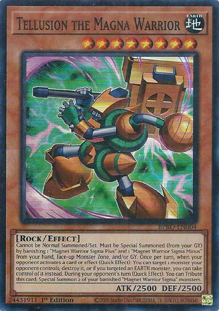 Tellusrion the Magna Warrior [BPRO-EN004] Super Rare | Shuffle n Cut Hobbies & Games