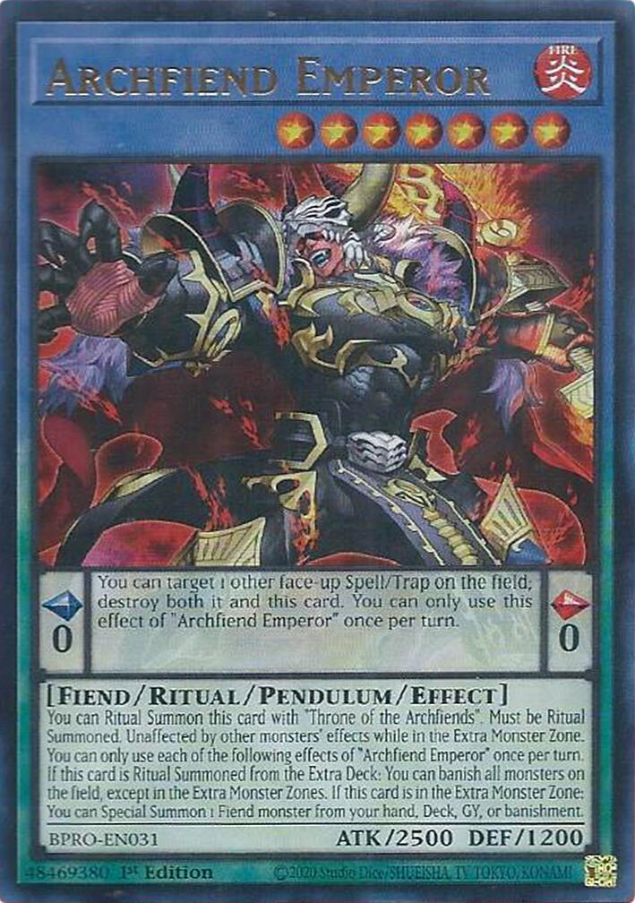 Archfiend Emperor [BPRO-EN031] Ultra Rare | Shuffle n Cut Hobbies & Games