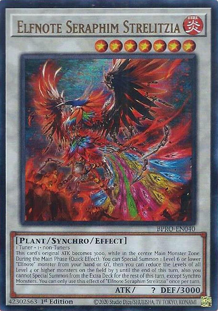 Elfnote Seraphim Strelitzia [BPRO-EN040] Ultra Rare | Shuffle n Cut Hobbies & Games