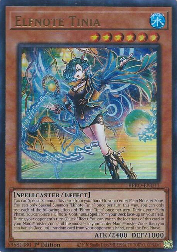 Elfnote Tinia [BPRO-EN011] Ultra Rare | Shuffle n Cut Hobbies & Games
