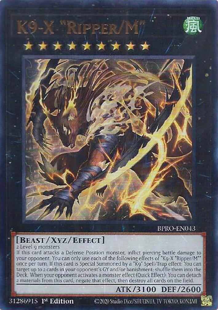 K9-X "Ripper/M" [BPRO-EN043] Ultra Rare | Shuffle n Cut Hobbies & Games