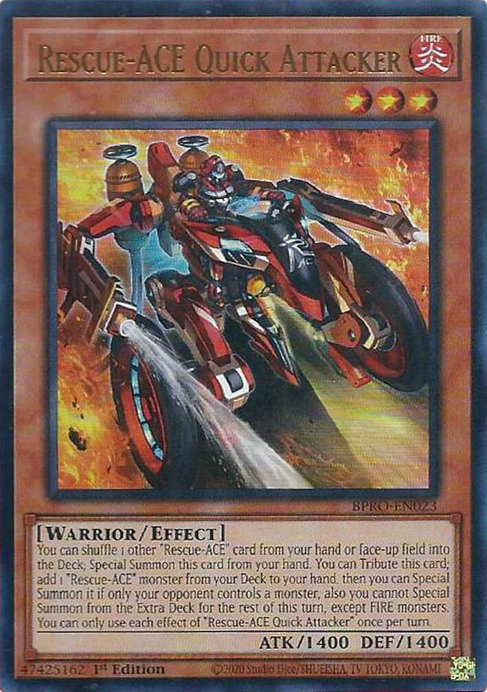 Rescue-ACE Quick Attacker [BPRO-EN023] Ultra Rare | Shuffle n Cut Hobbies & Games