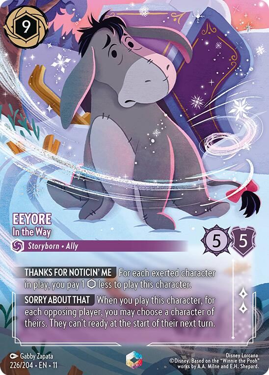 Eeyore - In the Way (Enchanted) (226/204) [Winterspell] | Shuffle n Cut Hobbies & Games